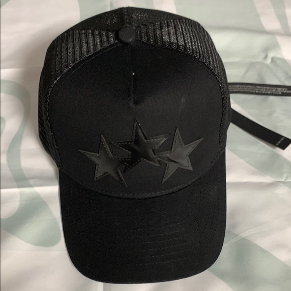 AMIRI Accessories - AMIRI Black Star Trucker Hat